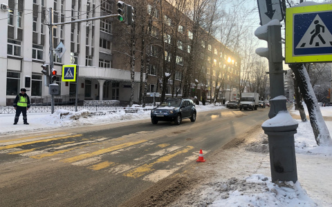 В Сыктывкаре на «зебре» сбили семилетнюю девочку (фото)
