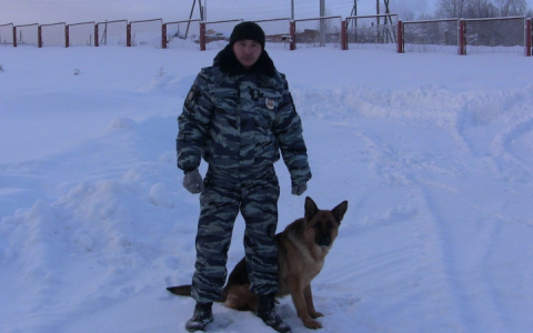 В Коми собака спасла жизнь вору, которого выслеживала