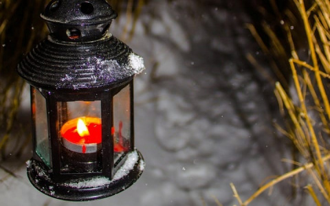 Фото дня от сыктывкарца: прогулка по полю с фонарем в руке