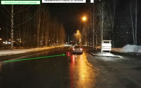 В Сыктывкаре ребенок перебегал дорогу и угодил под колеса «гонщика»