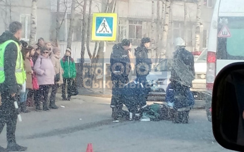 В Сыктывкаре на пешеходном переходе сбили ребенка (фото)