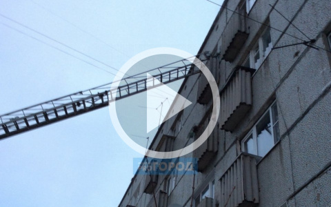 В Сыктывкаре полыхало общежитие: людей эвакуировали через окна (фото, видео)
