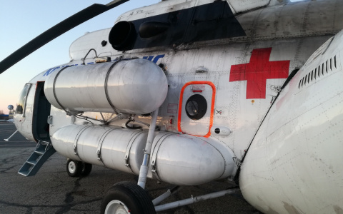 В одном из сел Коми вертолету пришлось эвакуировать новорожденного малыша