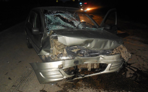 В Коми на трассе столкнулись «Рено» и «КИА», два человека в больнице