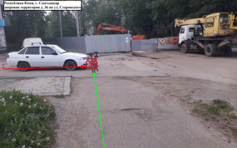 В Сыктывкаре под колеса иномарки попал подросток-велосипедист