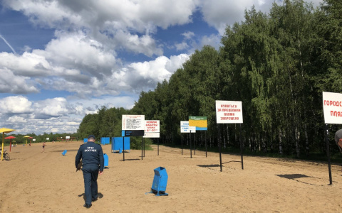 Несмотря на погоду в Сыктывкаре открыли пляжный сезон