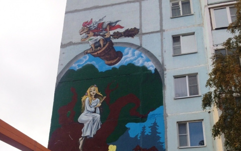 В одном из городов Коми появилось «культурное» граффити (фото)