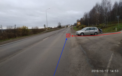 На трассе под Сыктывкаром водитель «Лады» сбил мужчину на мотороллере