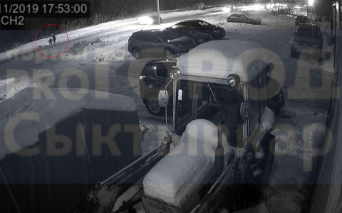 Эксклюзивное видео: момент падения мужчины и женщины в открытый люк Сыктывкара