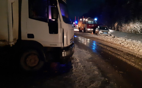В Сыктывкаре водитель МАЗа влетел в чужой прицеп на встречке и погиб