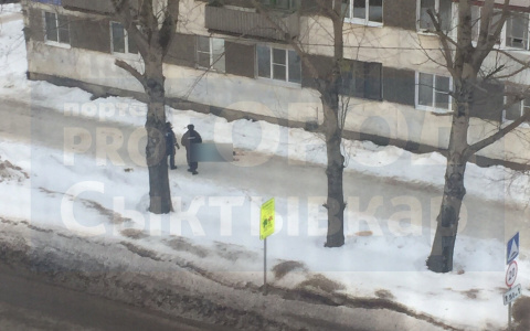 В Сыктывкаре из окна многоэтажки выпала женщина (фото 16+)