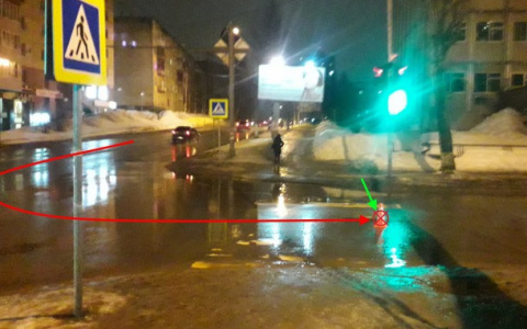 В Сыктывкаре водитель «Мерседеса» наехал на пешехода прямо на «зебре»