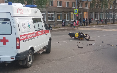 Появились подробности ДТП с мотоциклистом у сыктывкарского ТРЦ