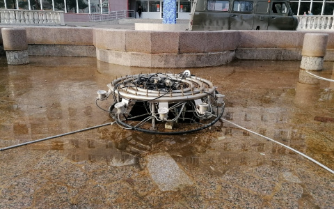 В Сыктывкаре выключили фонтан у «Детского мира»