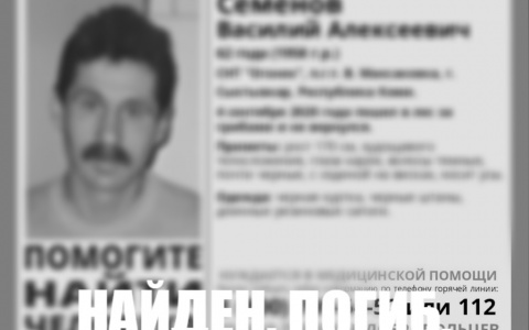 Сыктывкарец, который ушел за грибами и не вернулся, найден мертвым