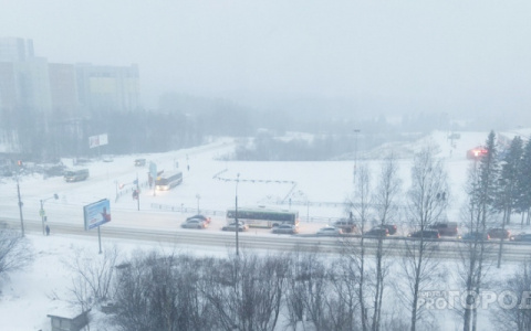 Сыктывкар занесет снегом