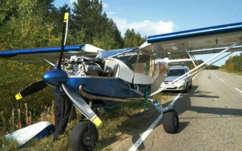 Жителя Коми, который посадил самолет на трассе, оштрафовали