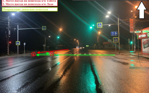 Сыктывкарка попала под две машины