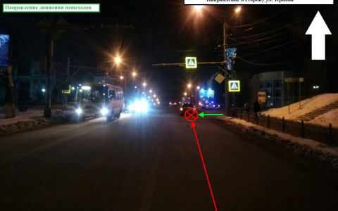 Два сыктывкарца попали под иномарку на «зебре»