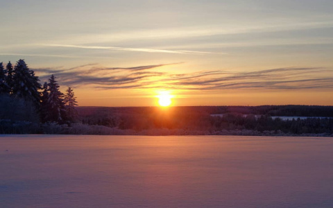 Фото дня в Сыктывкаре: бескрайнее белое «море»