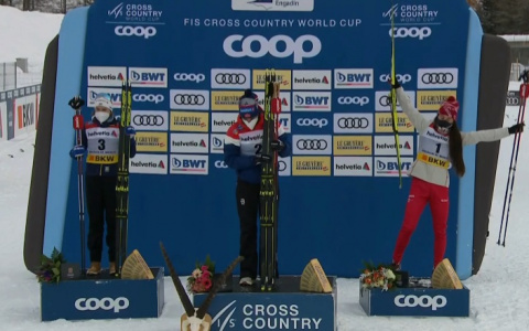 Юлия Ступак завоевала еще одну медаль финала Кубка мира по лыжным гонкам