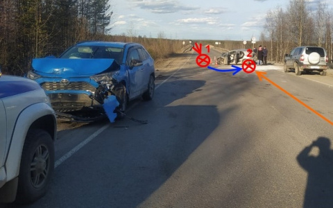 Тройное ДТП в Коми: четыре человека в больнице