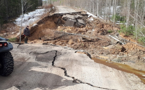 Дорога, которую смыло в Коми, стала причиной прокурорской проверки