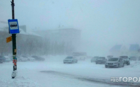 Сильный снег и ветер: в Коми объявлено штормовое предупреждение