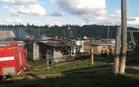 Стали известны подробности страшного пожара в Коми, где погибли два человека