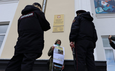 На Стефановской площади прошел пикет против строительства мусорного полигона в Ижме