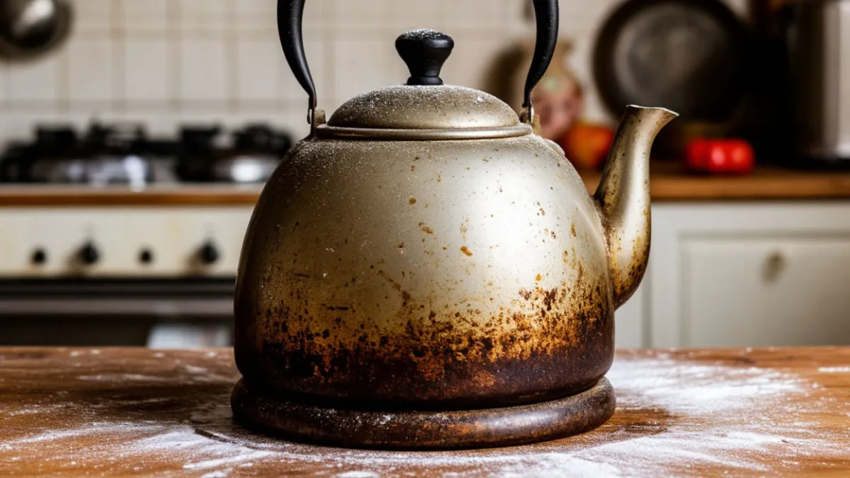 Простой способ «намазала и смыла» — даже черный чайник сияет как новый: древний нагар и жир сползают на глазах