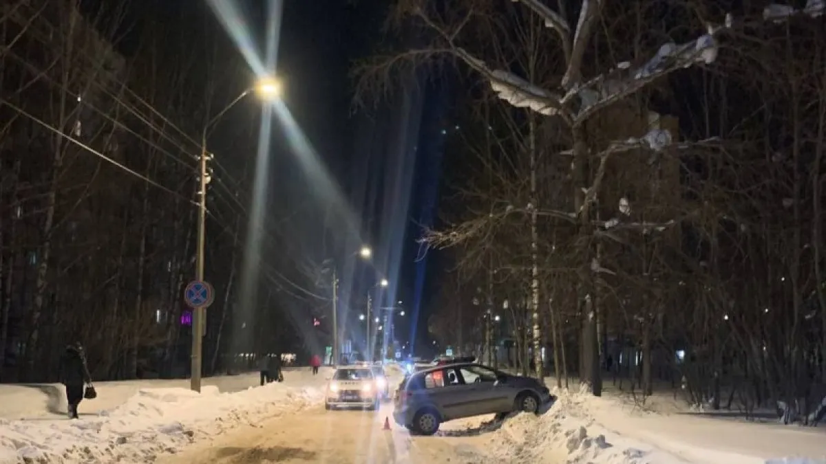 В Сыктывкаре автомобиль сбил пешехода-нарушителя 