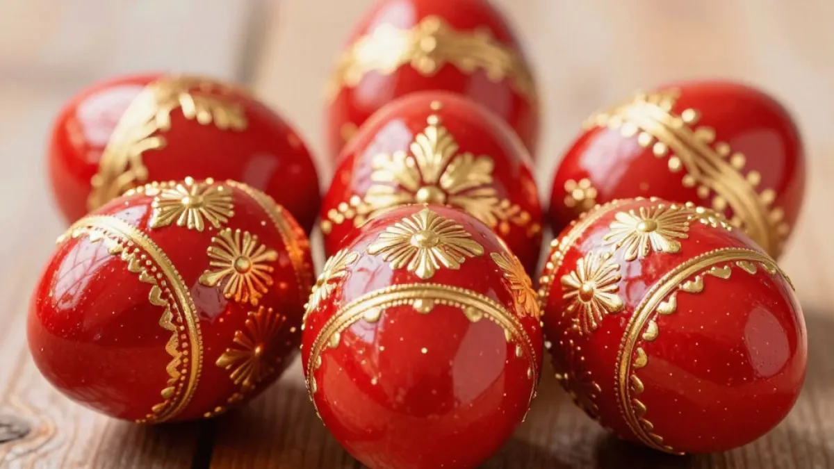 Яркий красный без химии: раскрываю секрет натуральной окраски яиц — луковая шелуха отдыхает