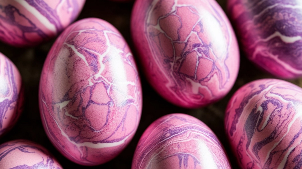 Сказочно красивые яйца цвета далеких галактик — простой рецепт с двумя компонентами на Пасху
