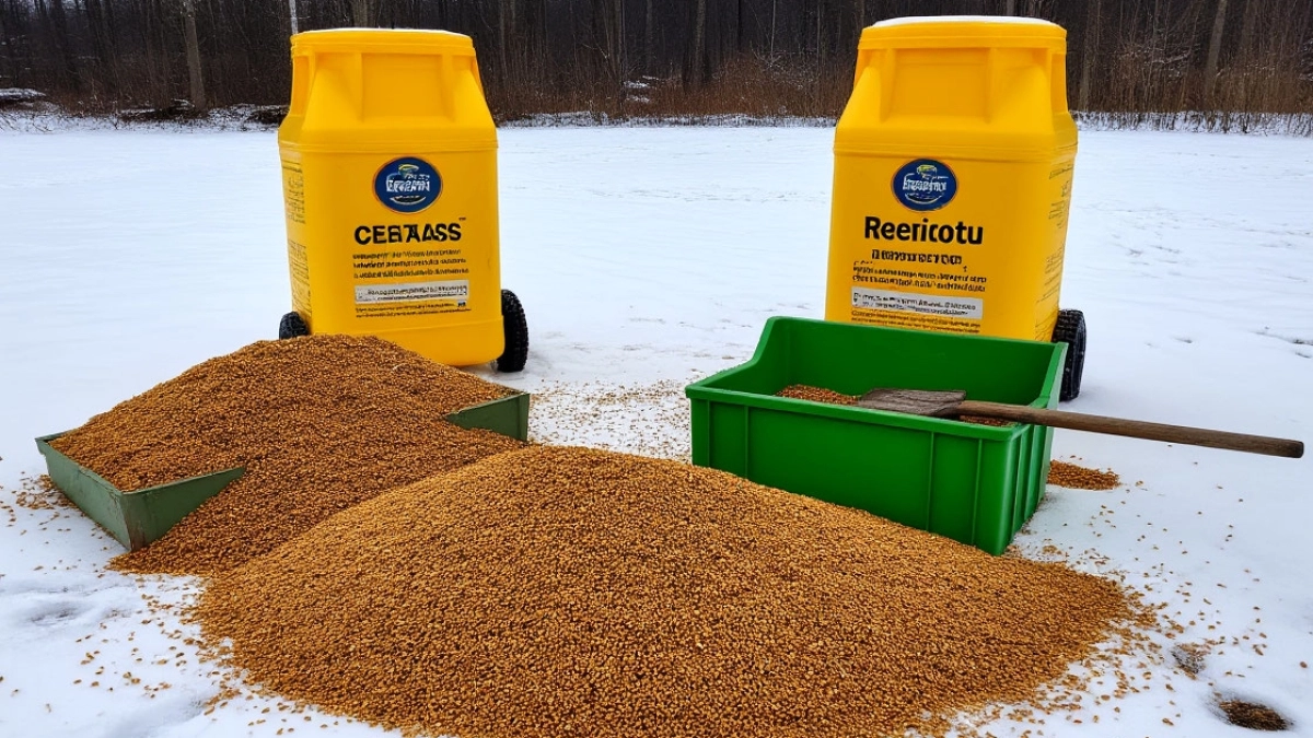 3 крупы из магазина заменяют мне гору удобрений. Раскидываю в марте по снегу, весной удобрения не покупаю