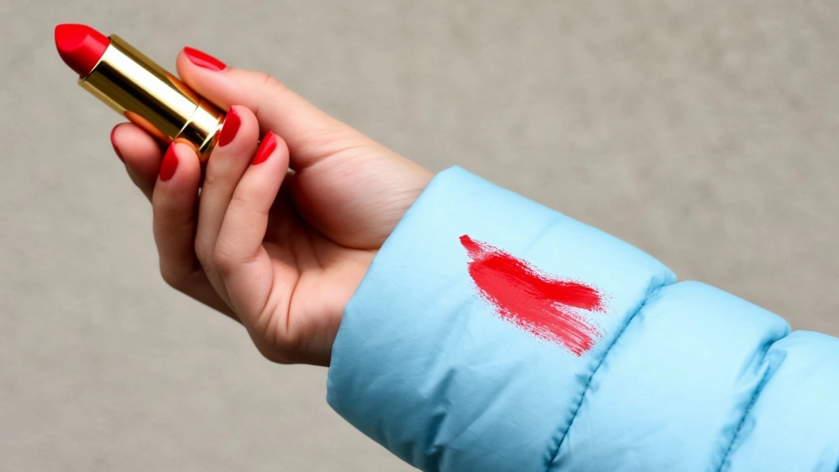 Оттираю помаду с воротника куртки за 2 минуты: пользуюсь регулярно — ни следов, ни разводов