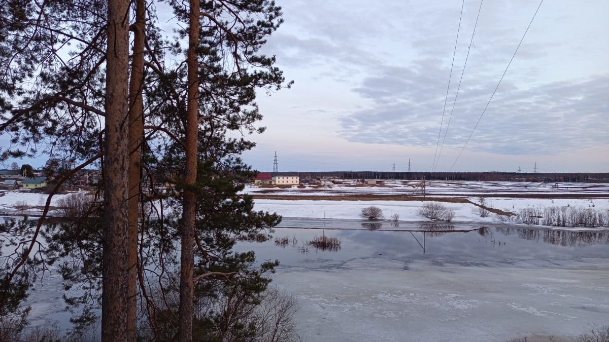 На одной из крупных рек Коми появилась шуга 
