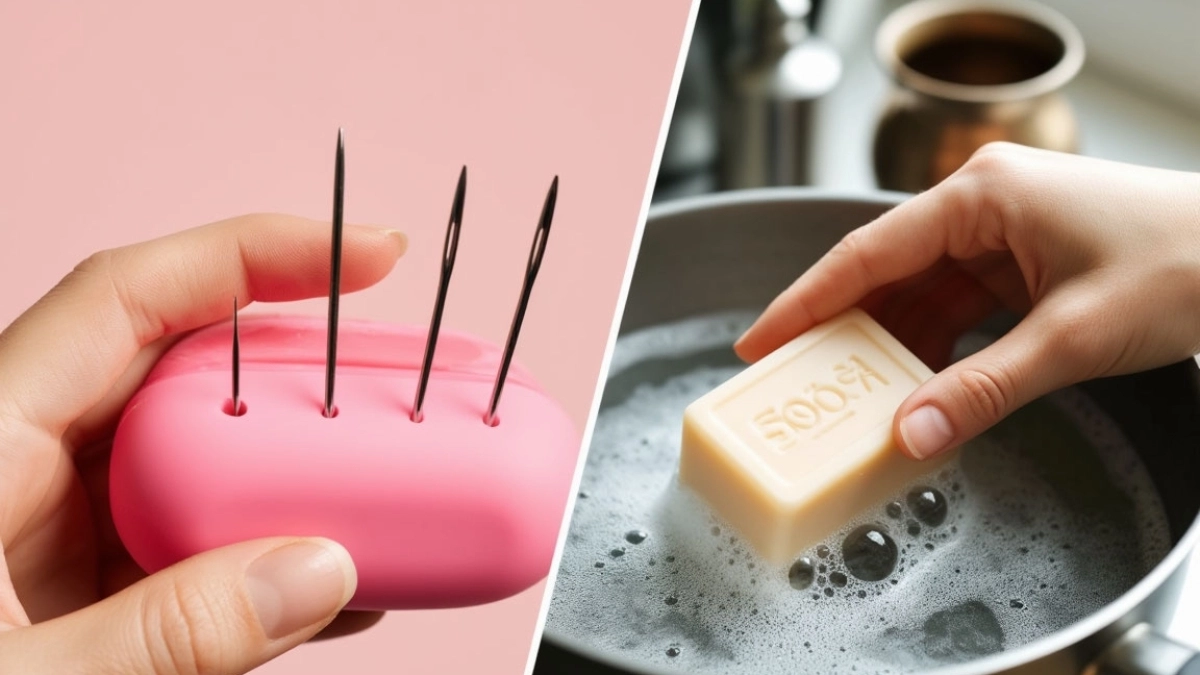 Для чего в мыло надо втыкать иголки и жарить его на сковороде: 9 лайфхаков с мылом из СССР