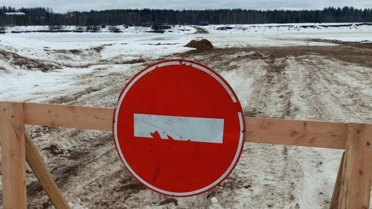 Весна перекрыла десятки ледовых трасс в Коми