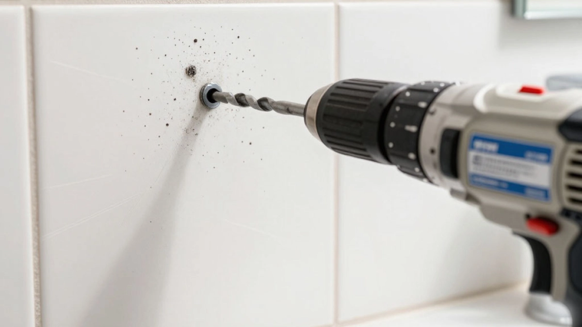 Сосед научил, как сверлить плитку, чтобы не трескалась: идеальное отверстие за 3 шага без сколов