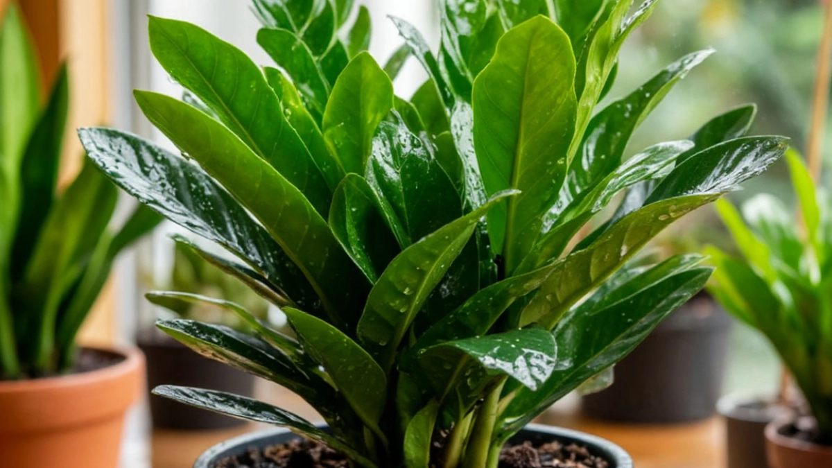 Лью стакан под корень раз в 14 дней, и замиокулькас радует новыми побегами – не подкормка, а золото, особенно в апреле