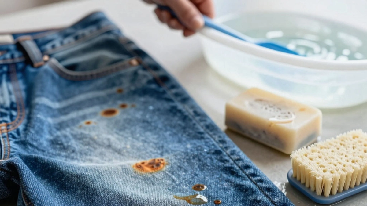 Чем отстирать ржавчину с белой и цветной одежды