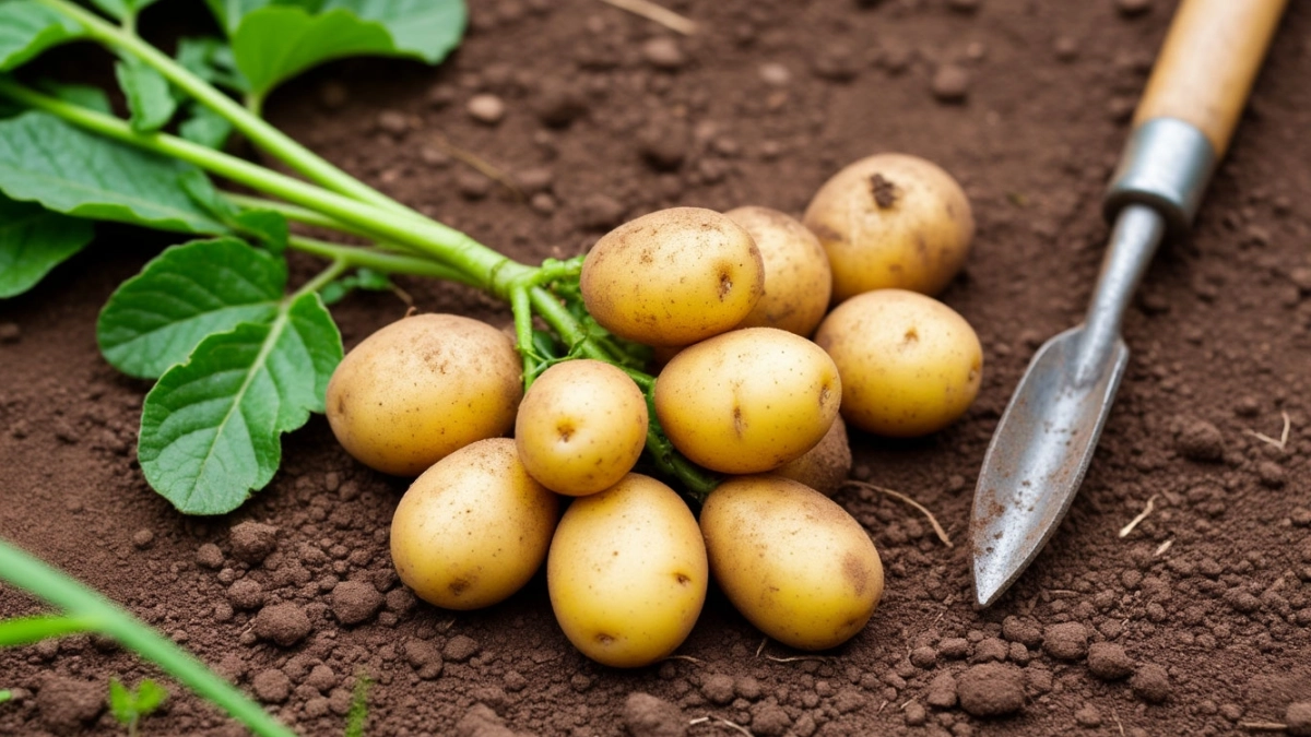 Картошка с кулак и без проволочника: сосед увидел, что я кладу в лунку — и теперь делает так же