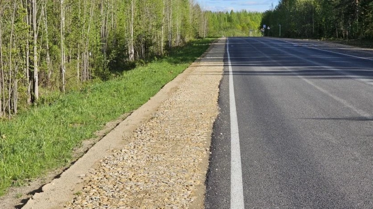 В Коми привели в порядок 8 километров трассы Ухта – Троицко-Печорск