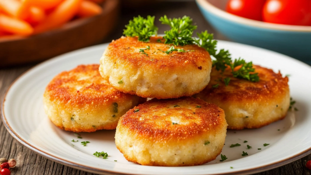 Вместо котлет — вкуснейшие биточки с начинкой: без лишнего масла в духовке, а внутри сыр, сметана и целый пучок зелени
