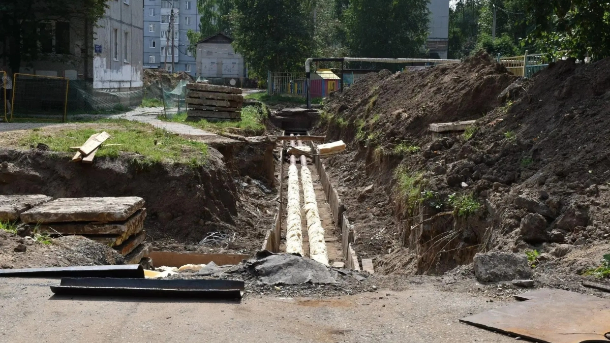 В Эжвинском районе Сыктывкара капитальный ремонт теплосетей выполнен более чем на 60%