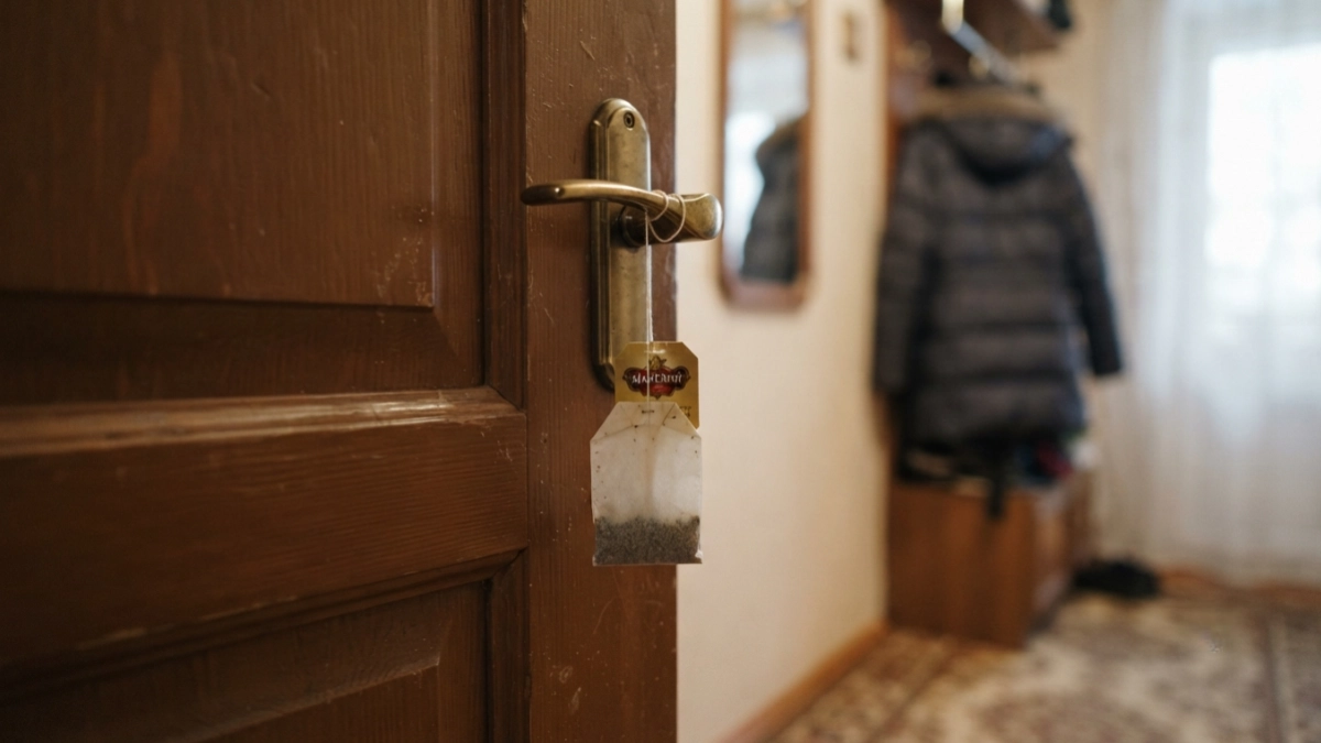 Привязываю чайный пакетик к ручке двери: подруга, смеясь, крутила у виска, а теперь сама так делает