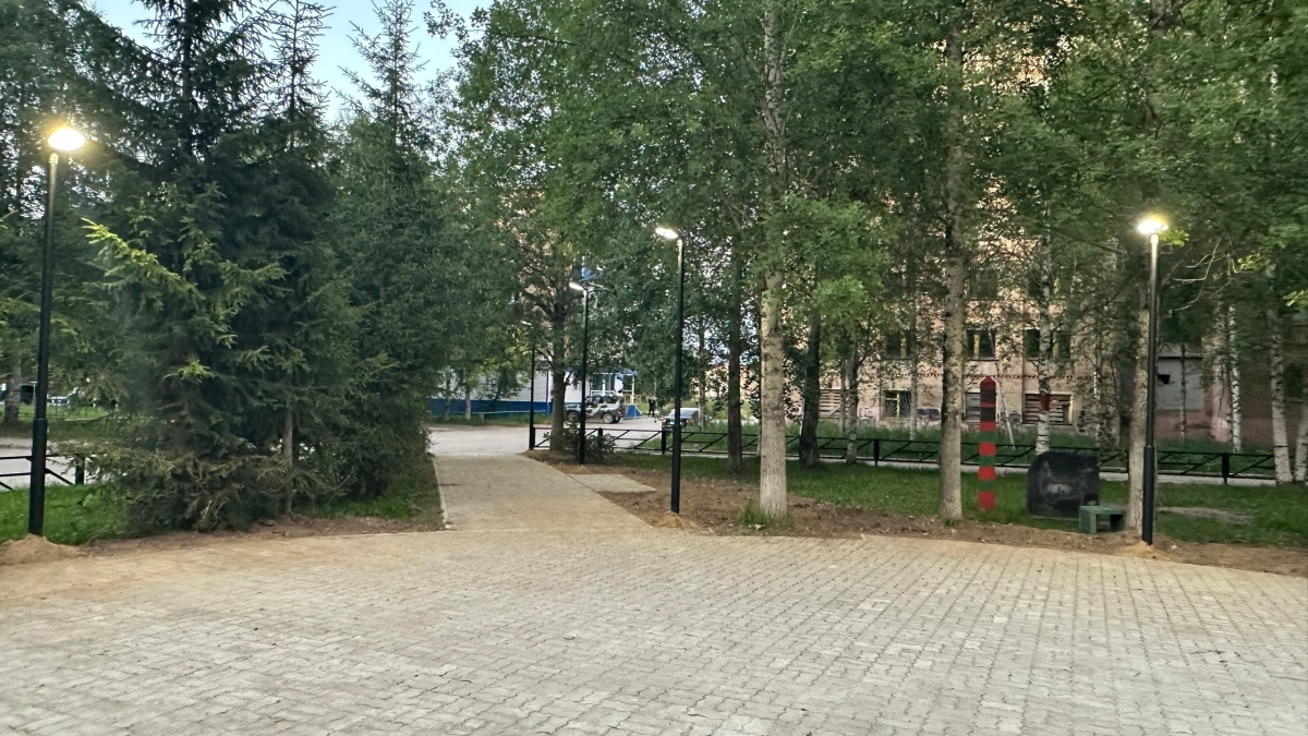 Еще в одном городе Коми появился благоустроенный сквер