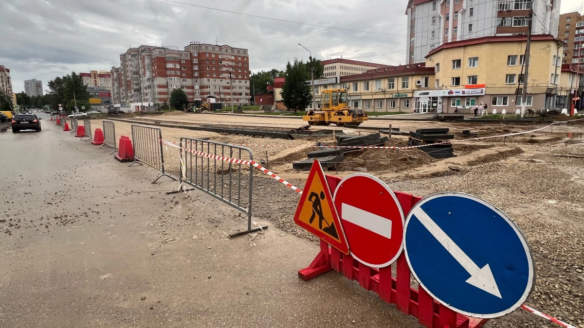 В центре Сыктывкара достраивают участок Первомайской от Красных партизан до Крутой