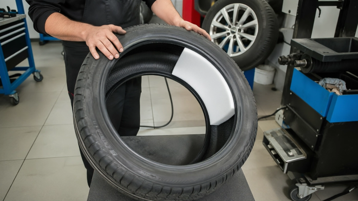 Засунул кусок поролона внутрь колеса — в салоне стало тихо, как в премиум-авто: механик спросил, где я этому научился